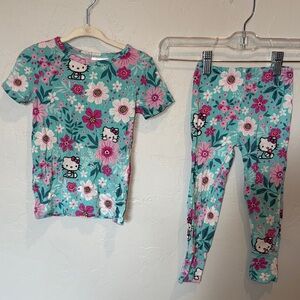 Posh Peanut Hello Kitty Teal and 2T Pink Pajama Set, PLAY